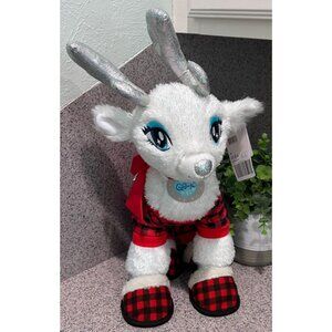 Build-A-Bear Glisten Reindeer Plush Pajama Outfit Slippers 20" NWT